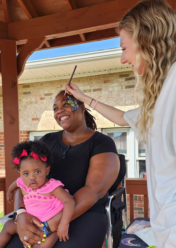 Raleigh preschool teachers enjoy face painting